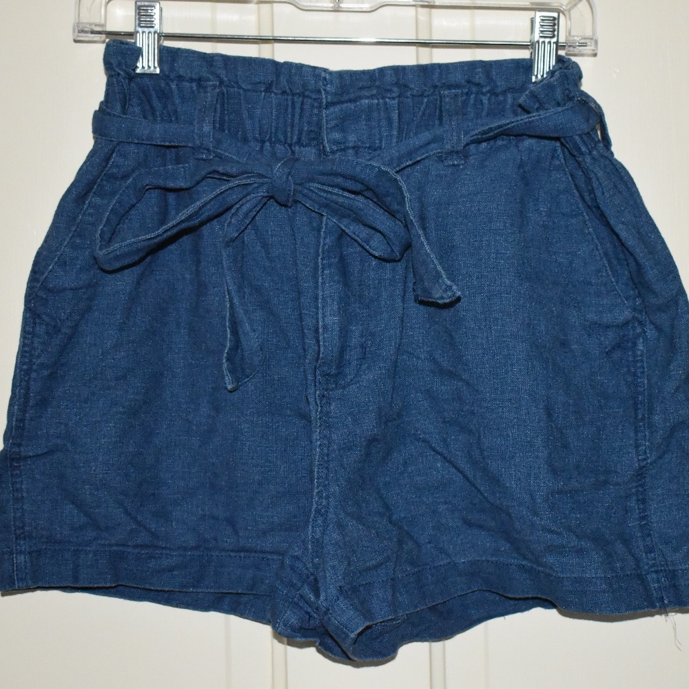 High Waisted Tie Shorts